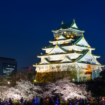 絶景スポット　大阪城